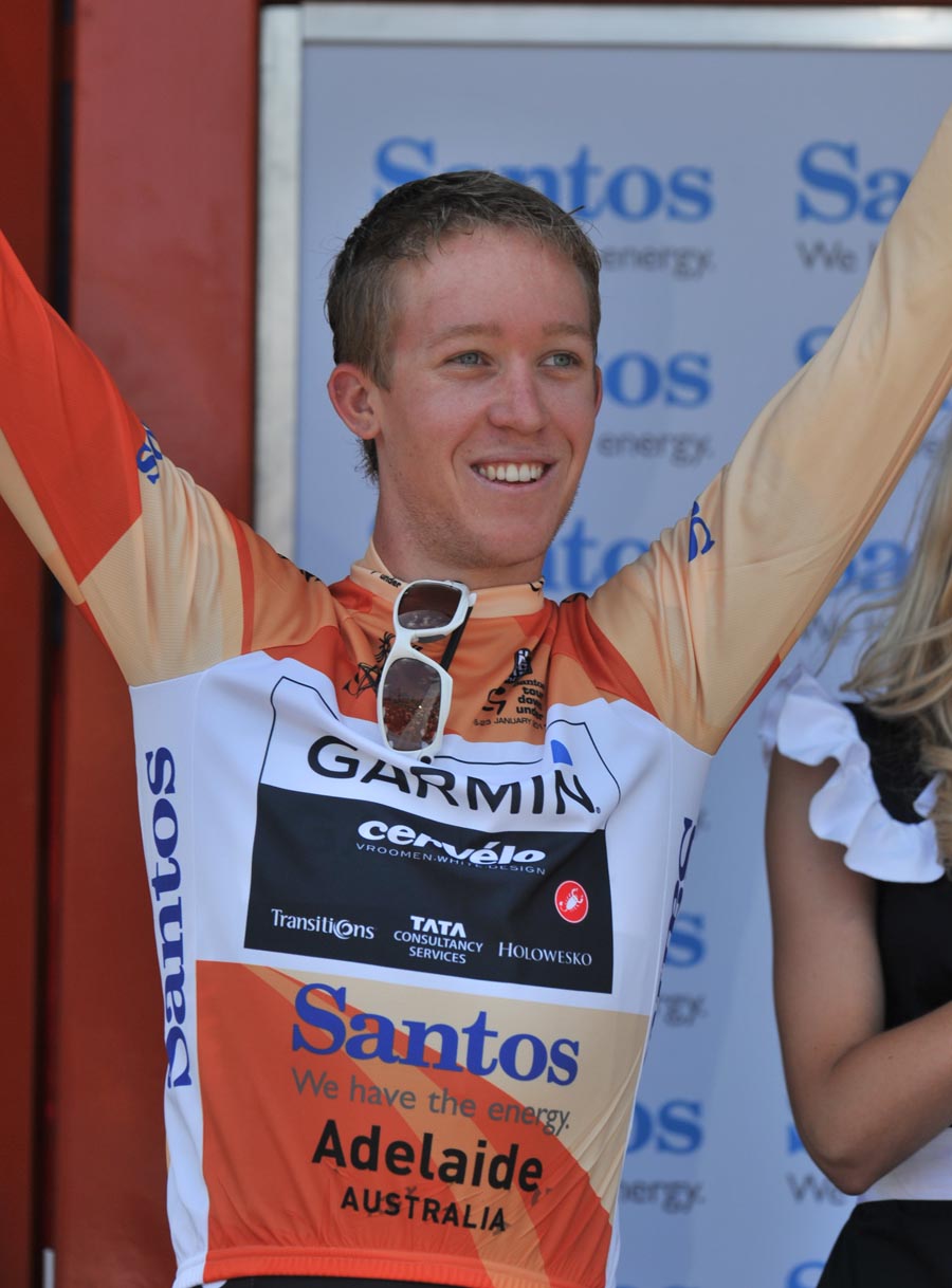 Cameron Meyer takes race lead, Tour Down Under 2011, stage four