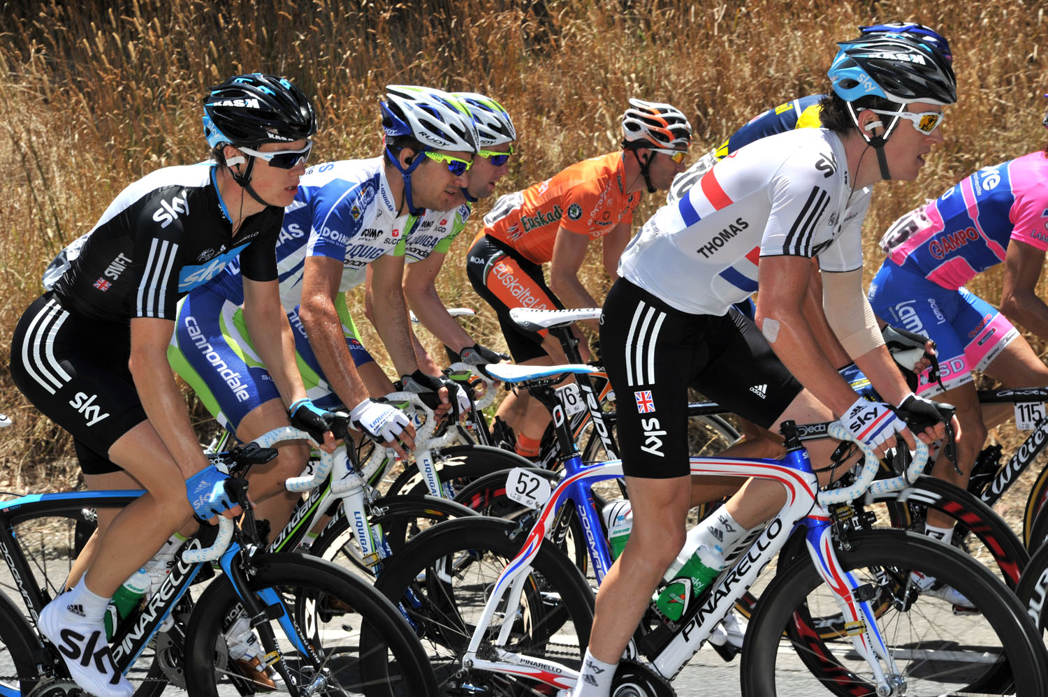 Geraint Thomas and Ben Swift, Tour Down Under 2011, stage four