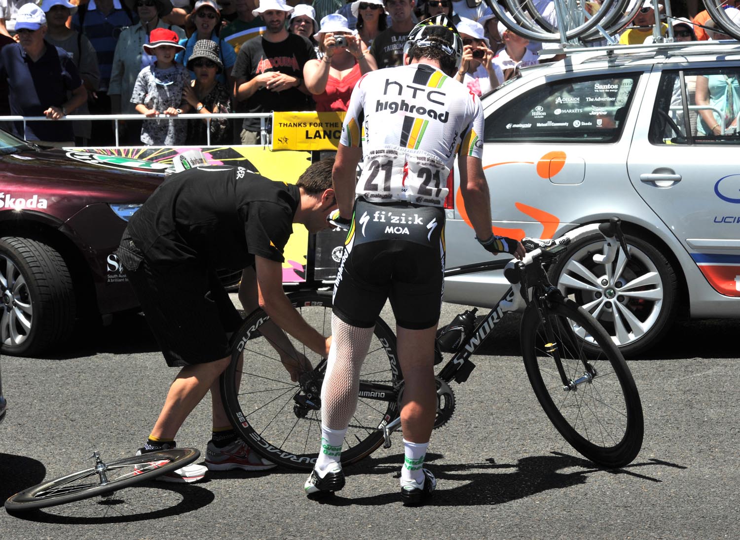 Mark Cavendish, Tour Down Under 2011, stage six