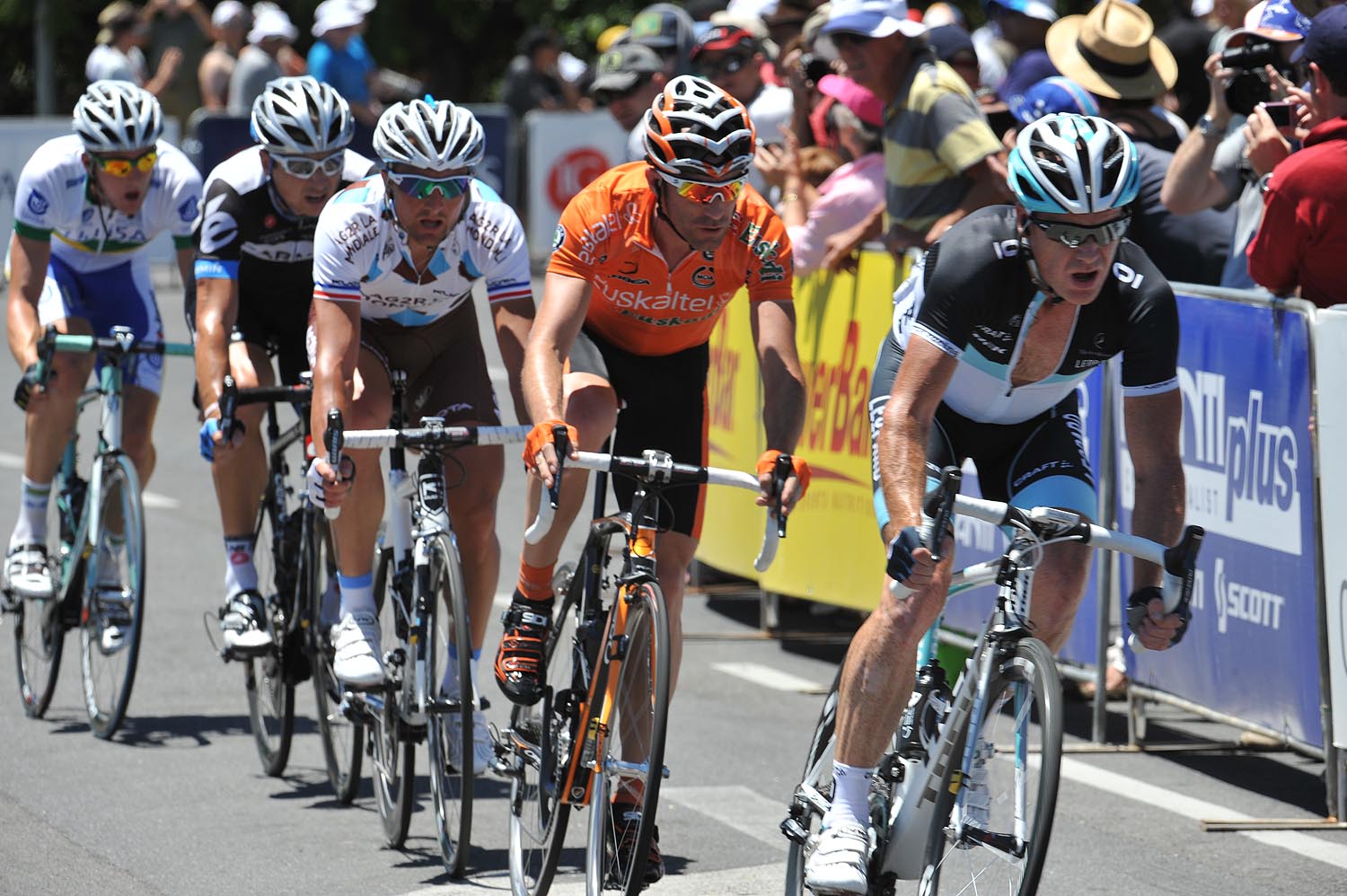 Stuart O'Grady in escape, Tour Down Under 2011, stage six Stuart O'Grady in escape, Tour Down Under 2011, stage six