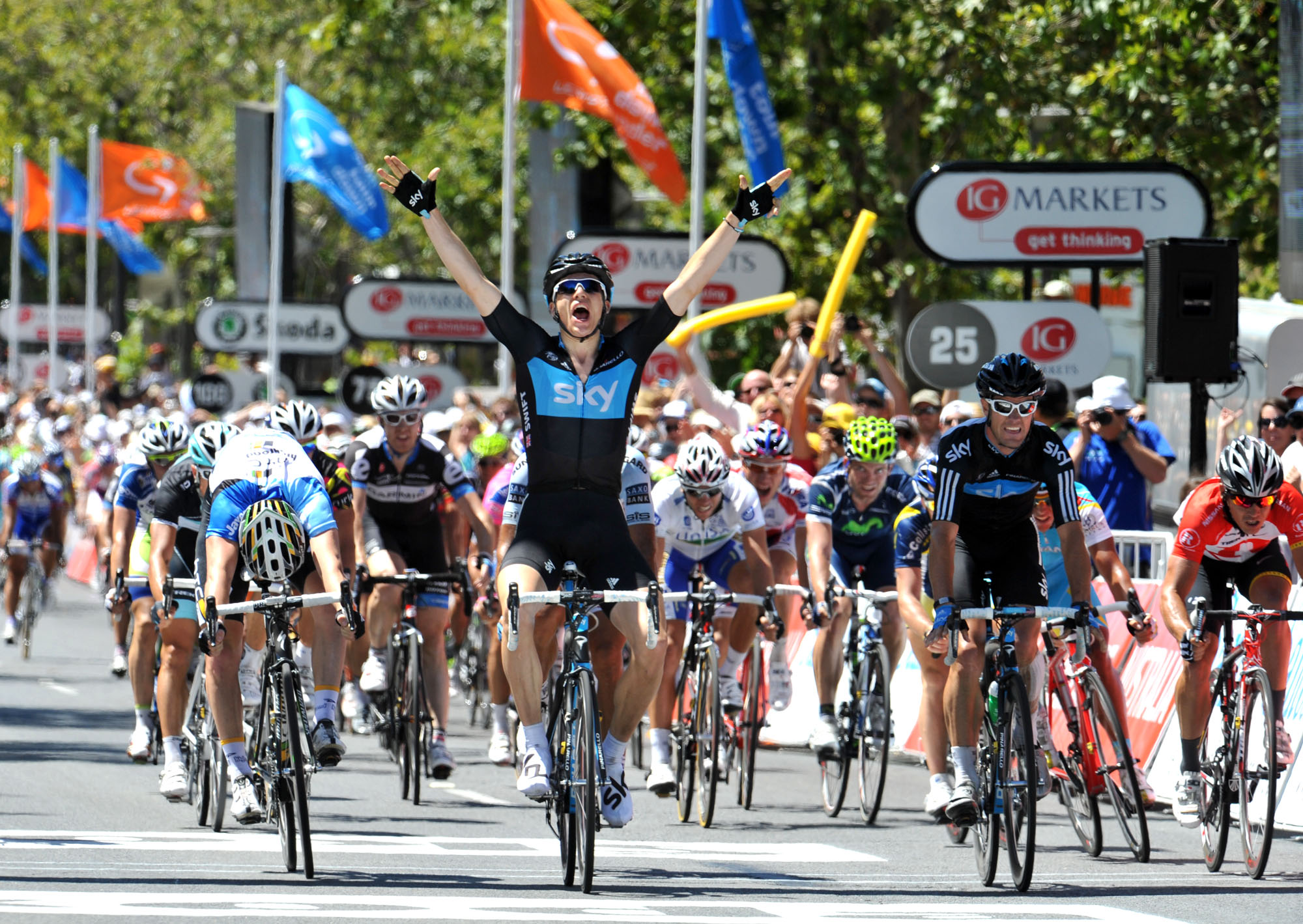 Ben Swift wins stage, Tour Down Under 2011, stage six Ben Swift wins stage, Tour Down Under 2011, stage six