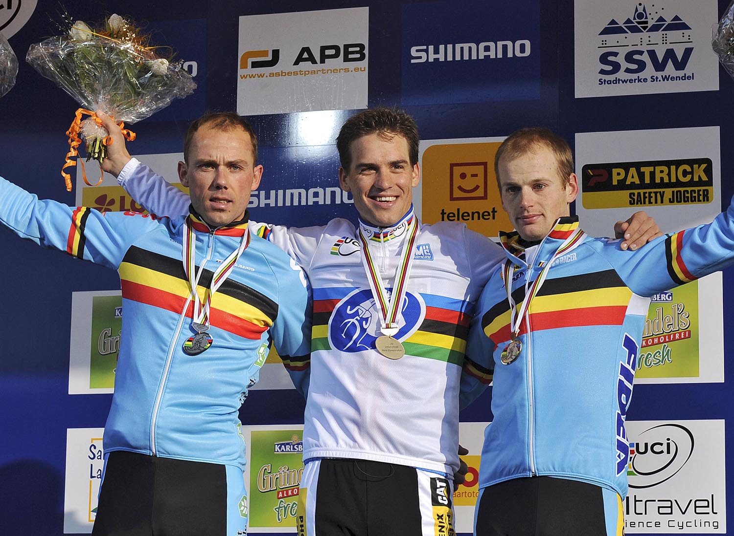 Zdenek Stybar tops elite men's podium, Cyclo-cross World Championships 2011 Zdenek Stybar tops elite men's podium, Cyclo-cross World Championships 2011