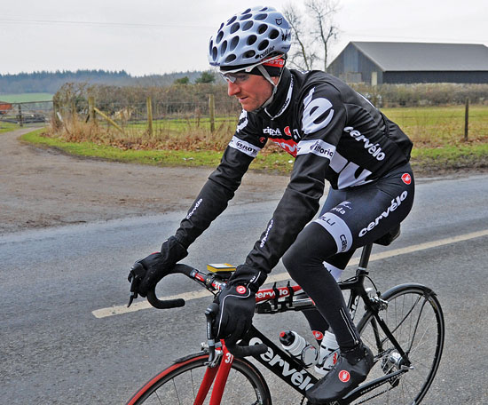 Dan Lloyd rides in cold weather Dan Lloyd rides in cold weather