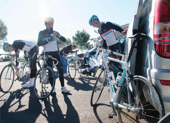 Team Sky: Bradley Wiggins, Steve Cummins, Alex Dowsett