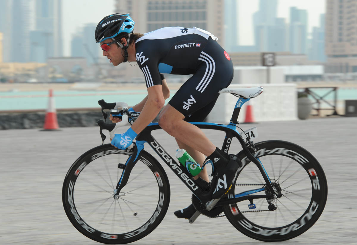 Alex Dowsett, fifth, Tour of Qatar 2011, prologue Alex Dowsett, fifth, Tour of Qatar 2011, prologue
