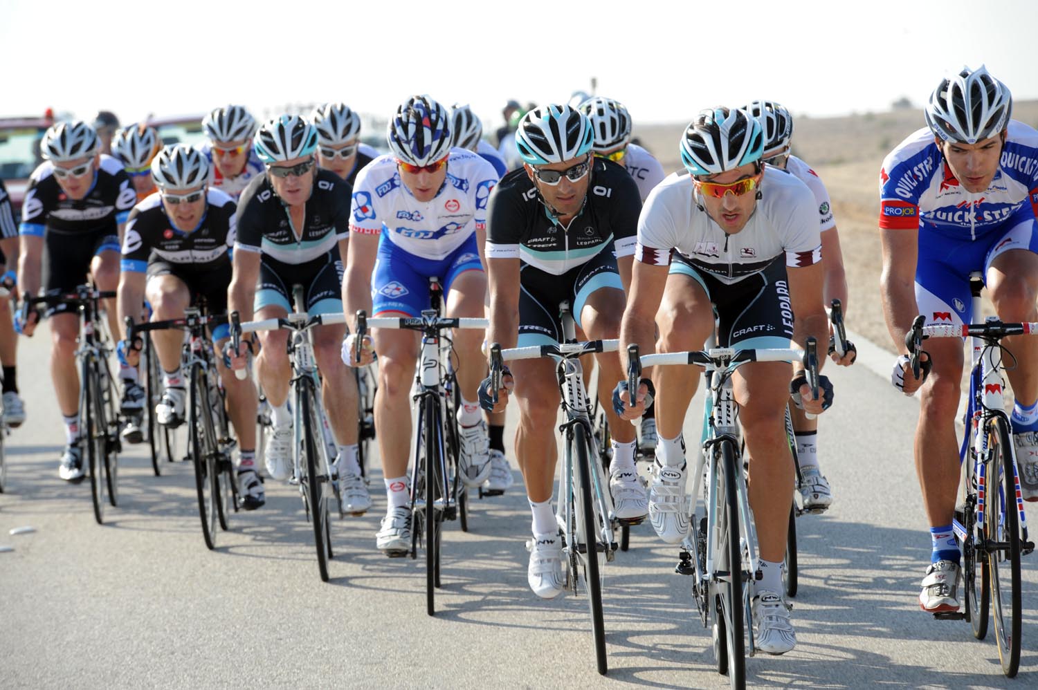Fabian Cancellara escape, Tour of Qatar 2011, stage one