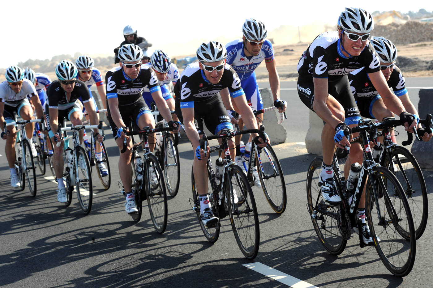 Johan Van Summeren leads, Tour of Qatar 2011, stage one