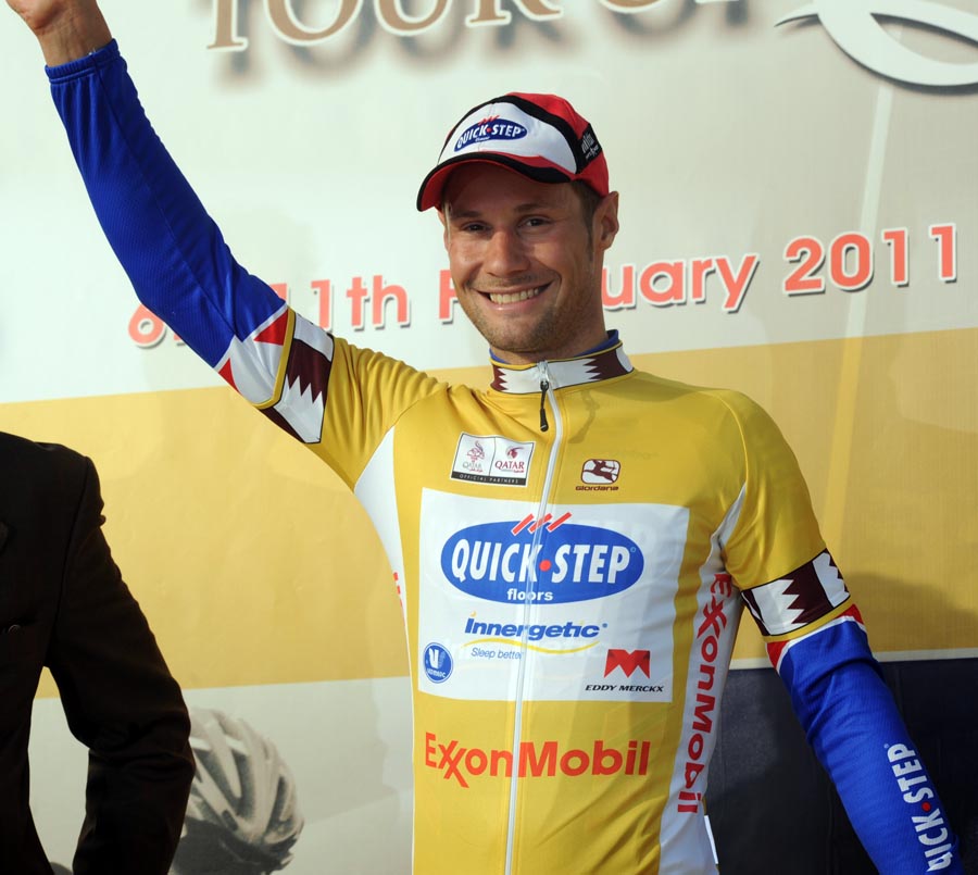 Tom Boonen leads, Tour of Qatar 2011, stage two