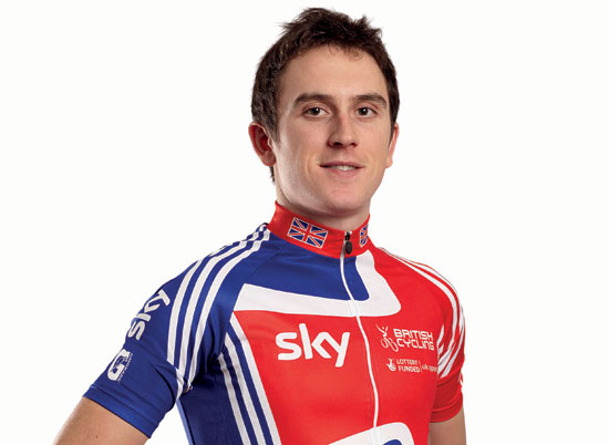 Geraint Thomas models official Team GB replica kit Geraint Thomas models official Team GB replica kit