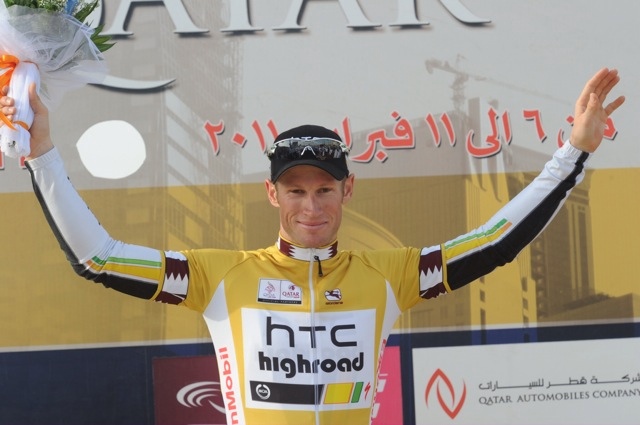 Mark Renshaw leads, Tour of Qatar 2011, stage four Mark Renshaw leads, Tour of Qatar 2011, stage four