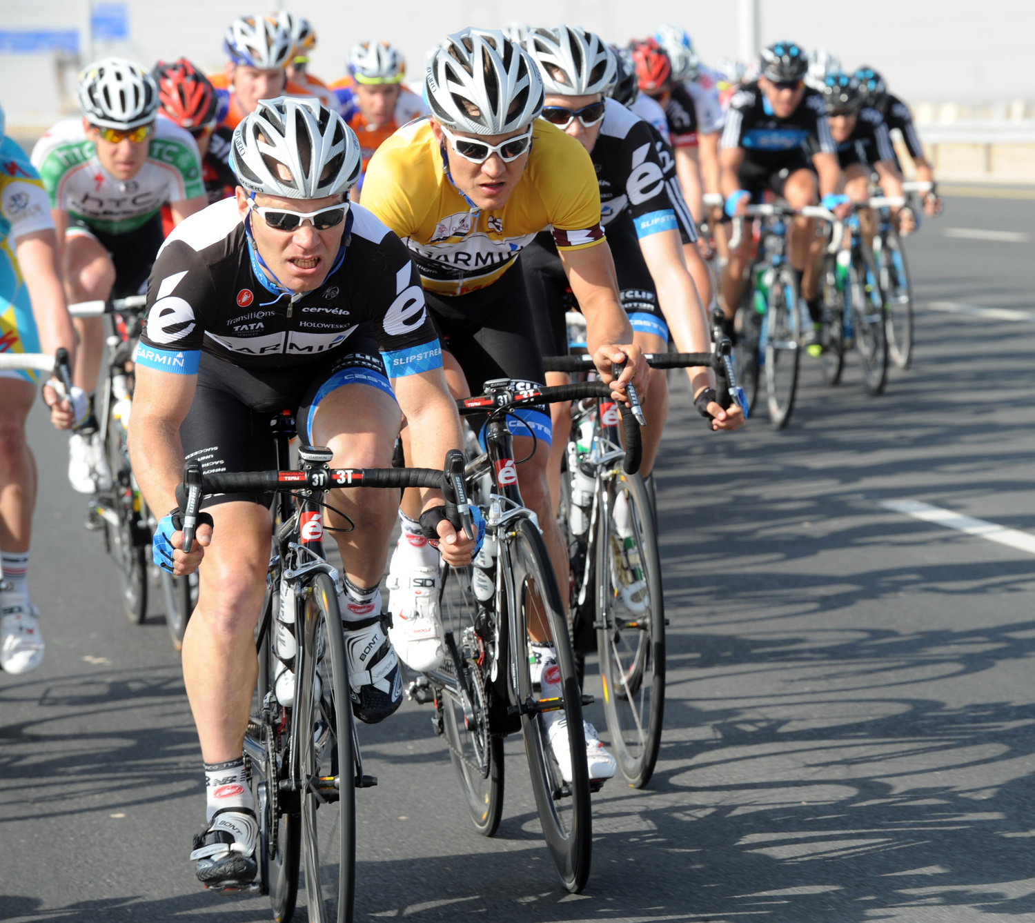 Roger Hammond and Heinrich Haussler, Tour of Qatar 2011, stage four