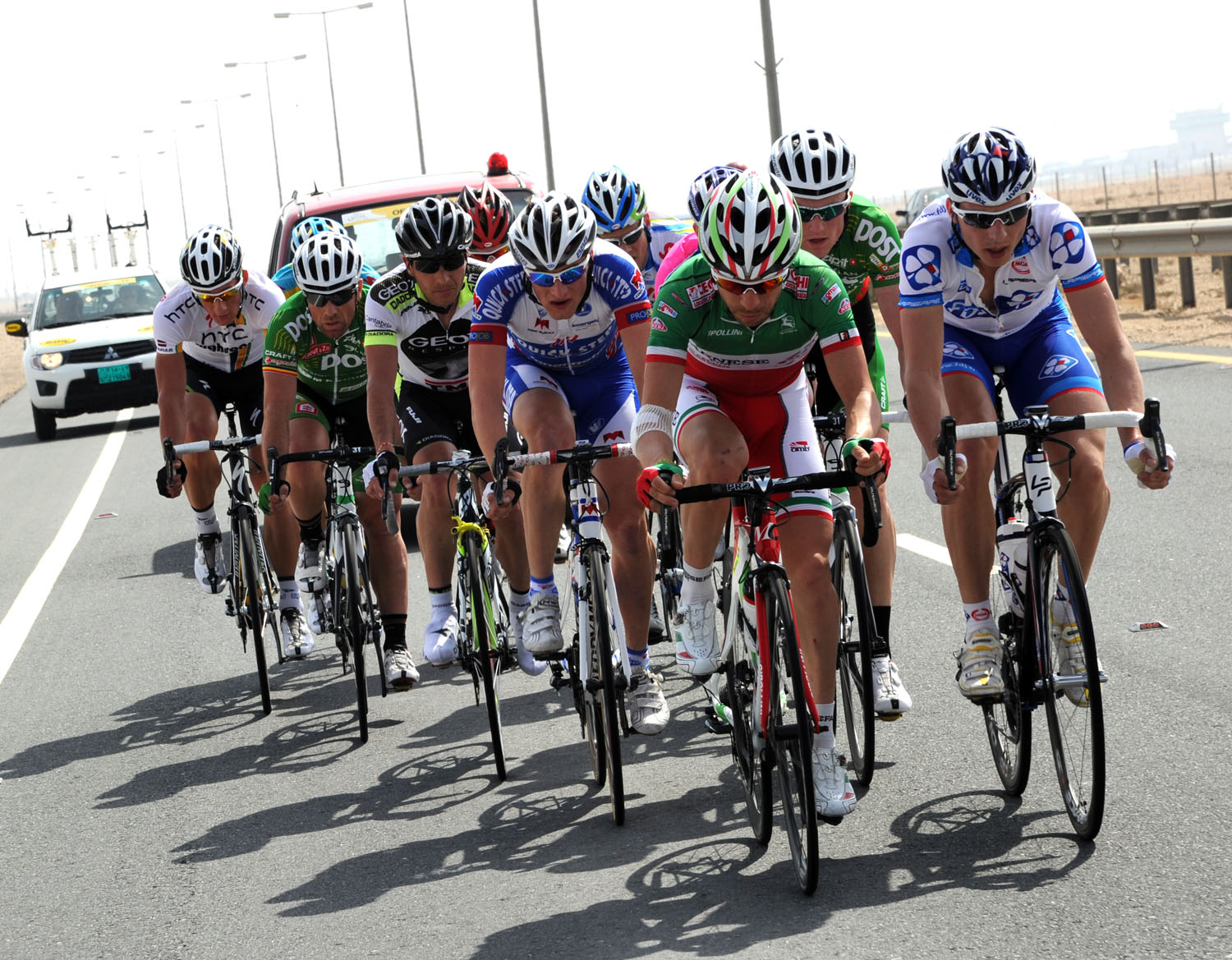 Visconti and Geslin escape, Tour of Qatar 2011, stage four Visconti and Geslin escape, Tour of Qatar 2011, stage four