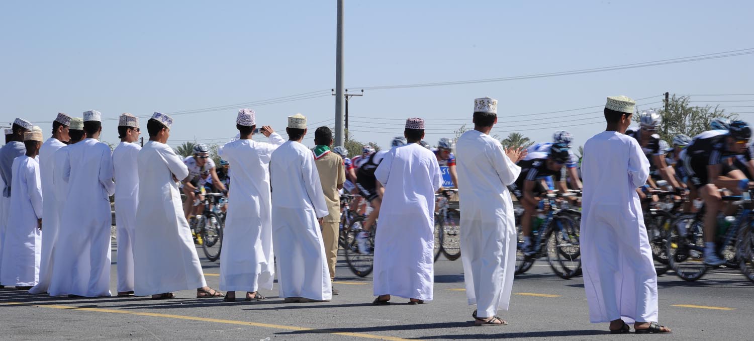 Omani fans, Tour of Oman 2011, stage one