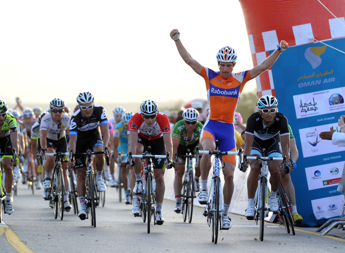 Theo Bos wins, Tour of Oman 2011 stage three Theo Bos wins, Tour of Oman 2011 stage three