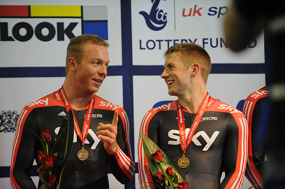 manchester track world cup, track, great britain, sky, chris hoy, pendleton, wiggins, team sprint