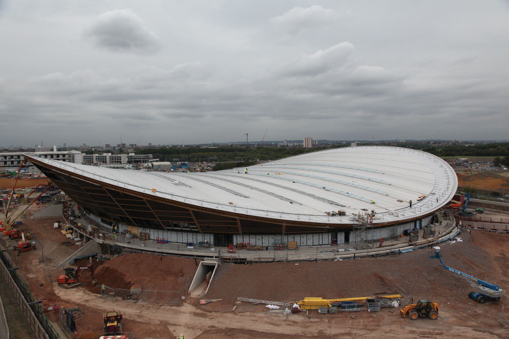 London Velodrome 2012 Olympics london, velodrome, olympics, 2012, construction, track, webb