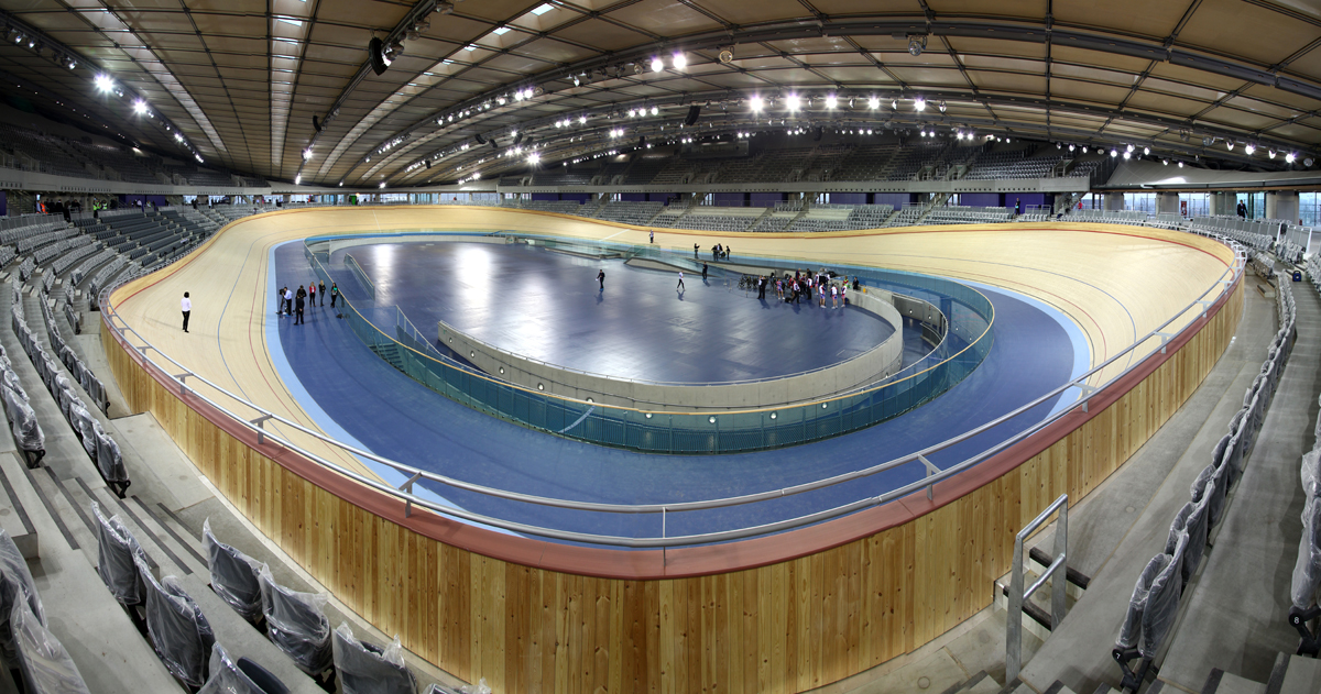 London Olympic velodrome.jpg olympic velodrome, olympics, velodrome, london, 2012, chris hoy, victoria pendleton, gb, track cycling