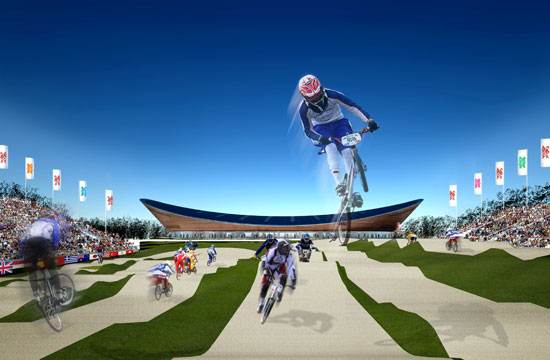 London 2012 Olympic Games BMX track, artist's impression London 2012 Olympic Games BMX track, artist's impression