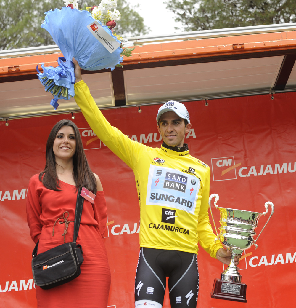 Alberto Contador wins stage, Tour of Murcia 2011, stage two Alberto Contador wins stage, Tour of Murcia 2011, stage two