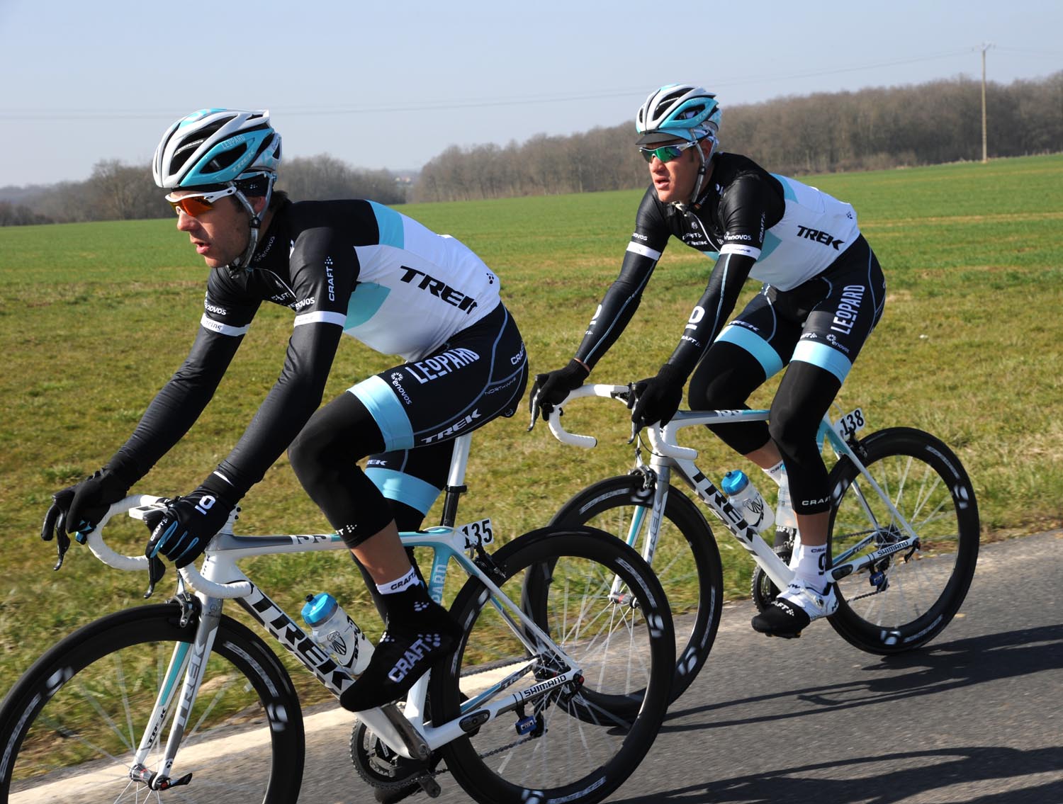 Maxim Monfort and Wouter Weylandt, Paris-Nice 2011, stage one