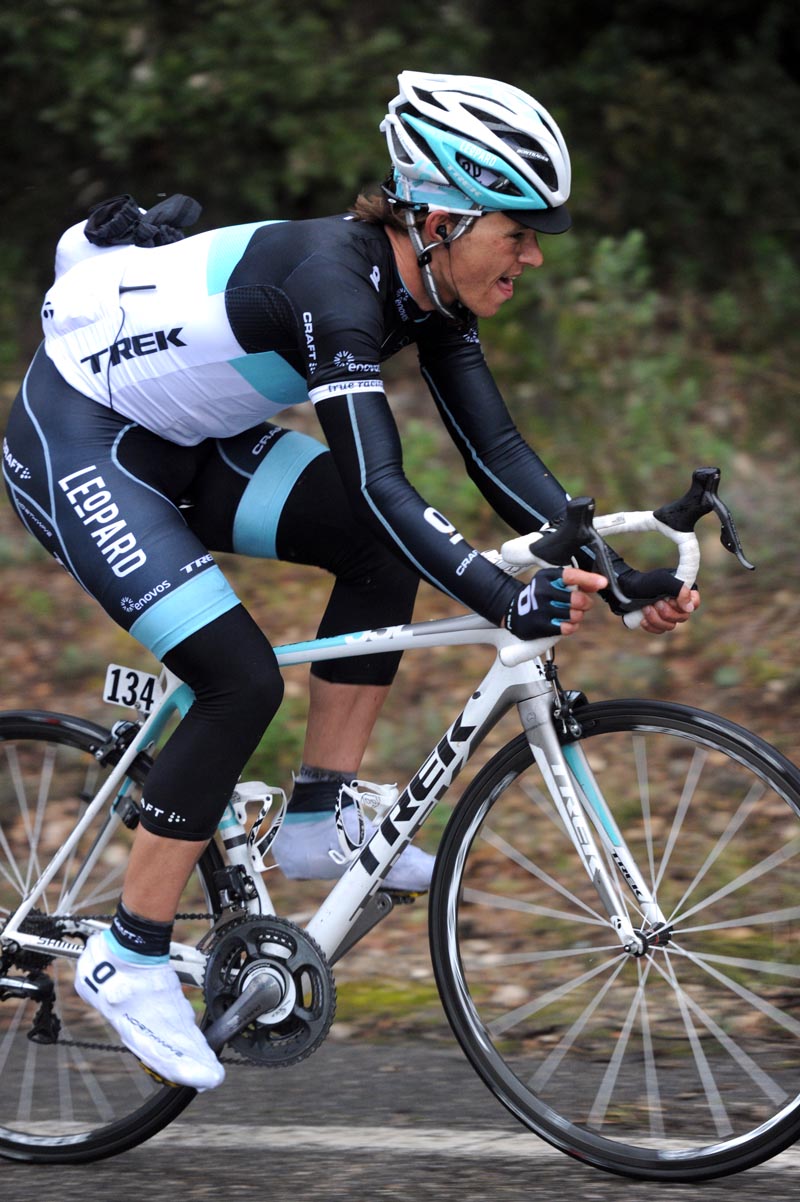 Linus Gerdemann escape, Paris-Nice 2011, stage seven