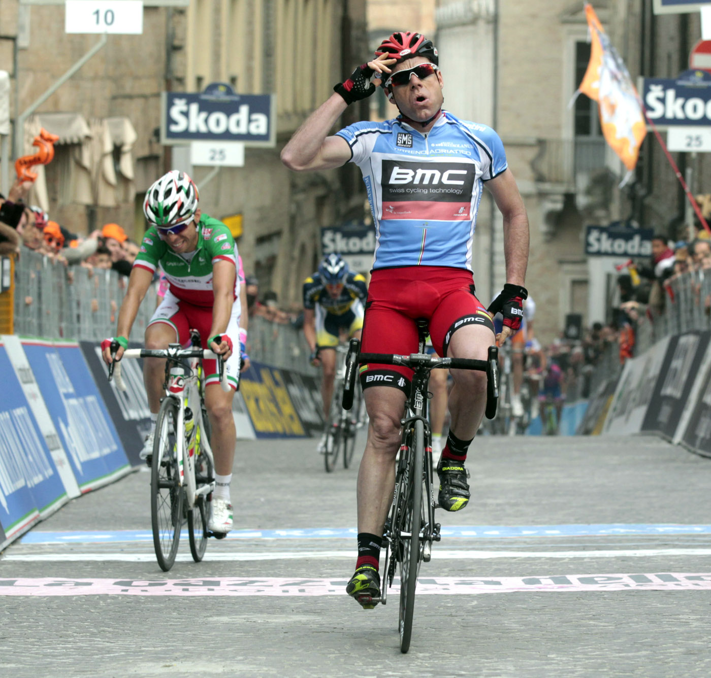 Cadel Evans wins stage six, Tirreno-Adriatico 2011
