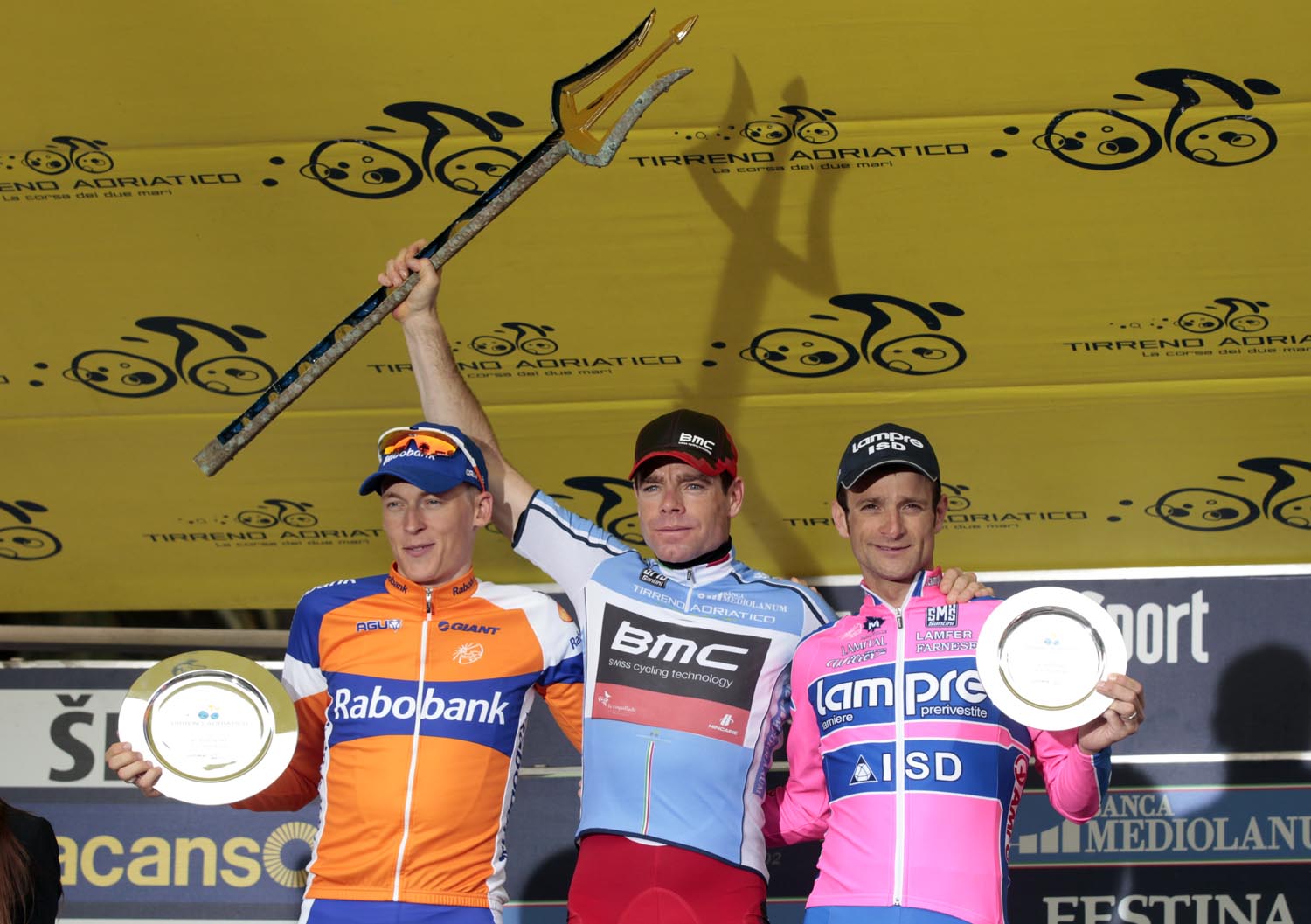 Gesink, Evans, Scarponi, Tirreno-Adriatico 2011, stage seven Gesink, Evans, Scarponi, Tirreno-Adriatico 2011, stage seven