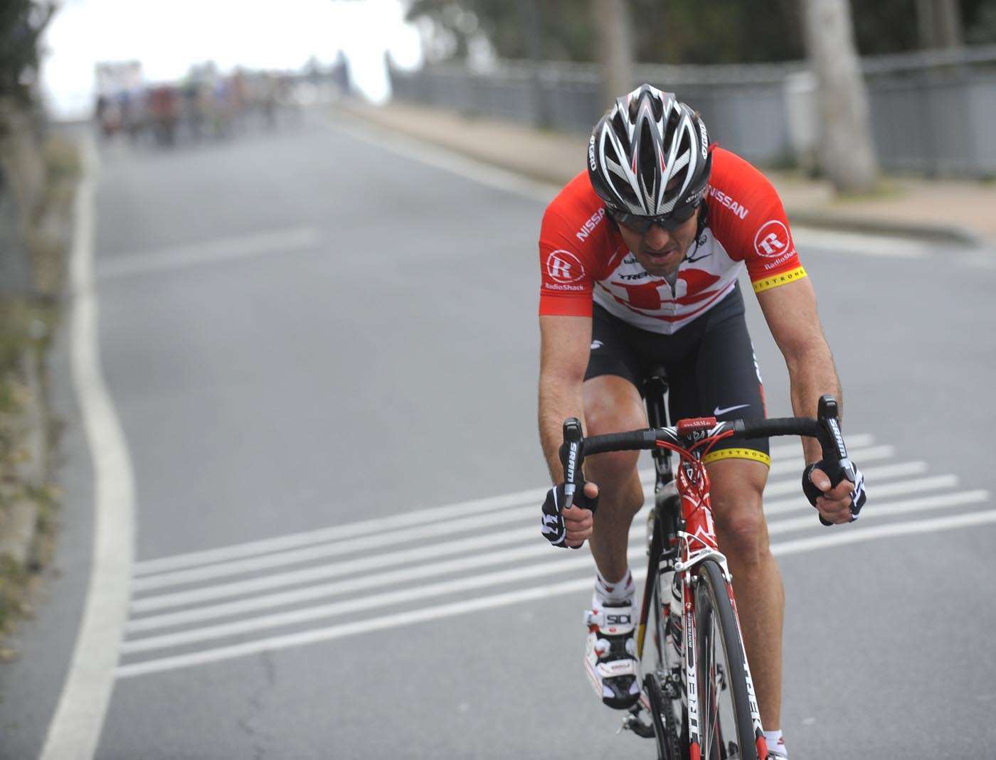Yaroslav Popovych attacks, Milan-San remo 2011 Yaroslav Popovych attacks, Milan-San remo 2011