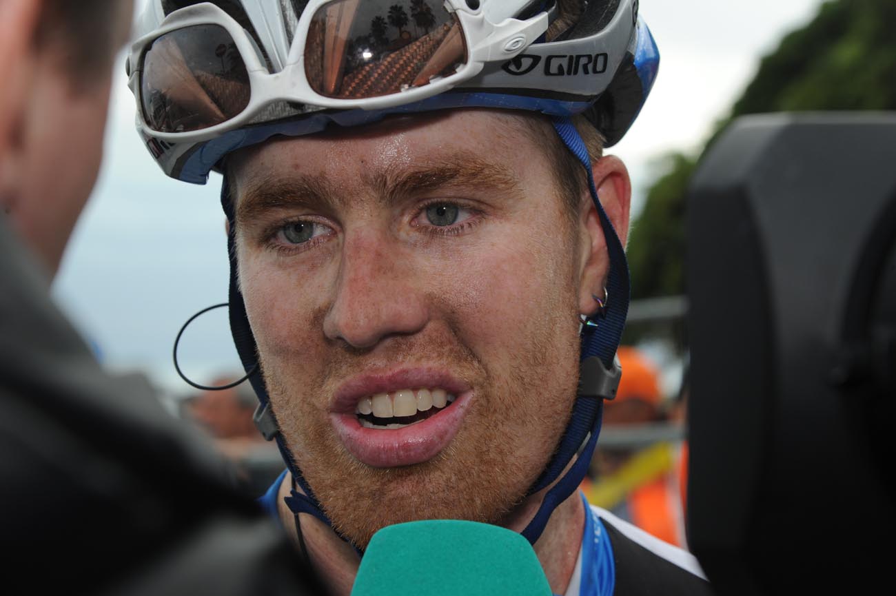 Tyler Farrar at finish, Milan-San Remo 2011