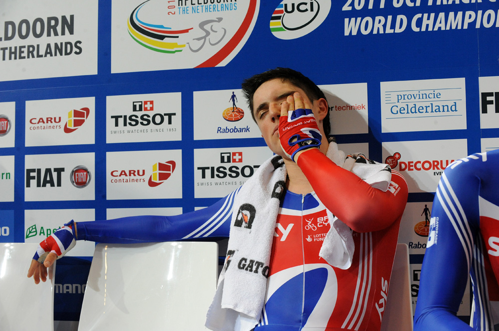world track champs, 2011 track champs, track, apeldoorn, great britain, chris hoy, sam harrison, team pursuit, team sprint