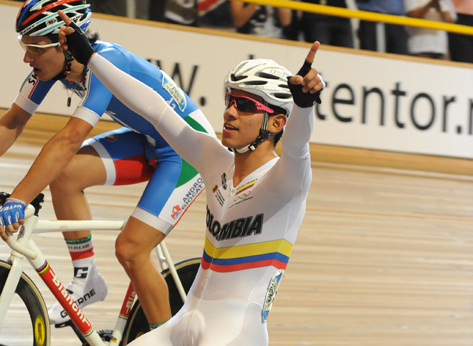 world track, track champs, 2011, mens sprint, bauge, kenny, hoy, colombia, points race, pendleton
