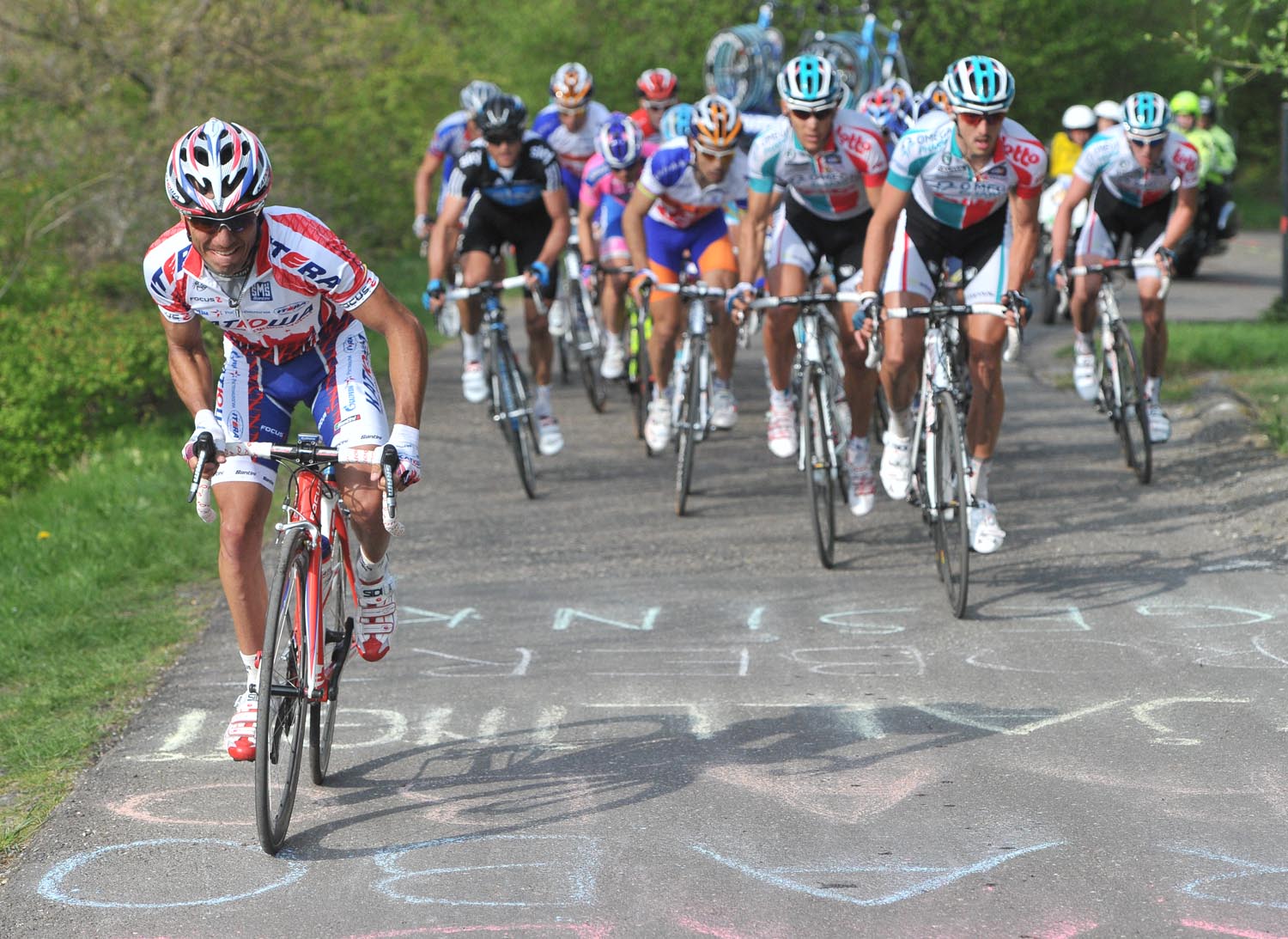 Joaquin Rodriguez attacks, Amstel Gold Race 2011 Joaquin Rodriguez attacks, Amstel Gold Race 2011