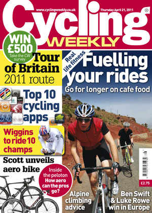 Cycling Weekly April 21 2011 cover