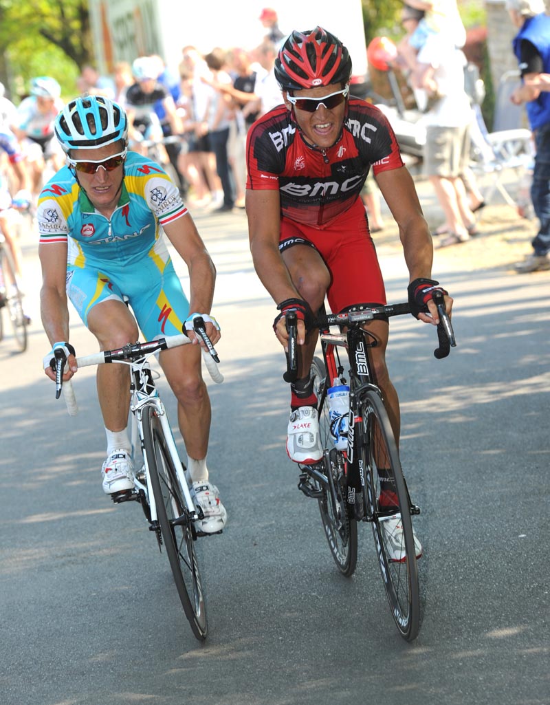 Enrico Gasparotto and Greg Van Avermaet, Liege-Bastogne-Liege 2011