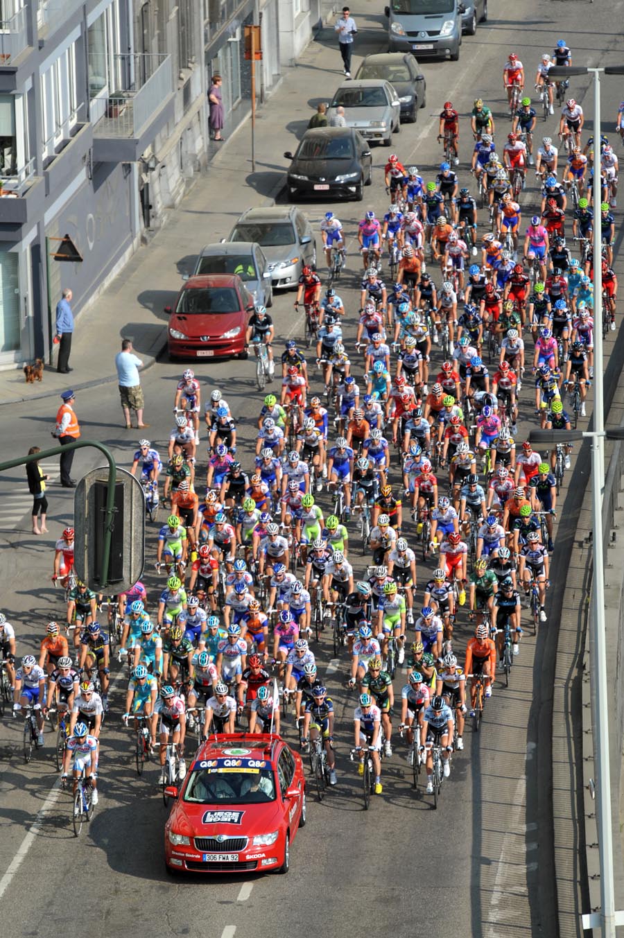Peloton, Liege-Bastogne-Liege 2011