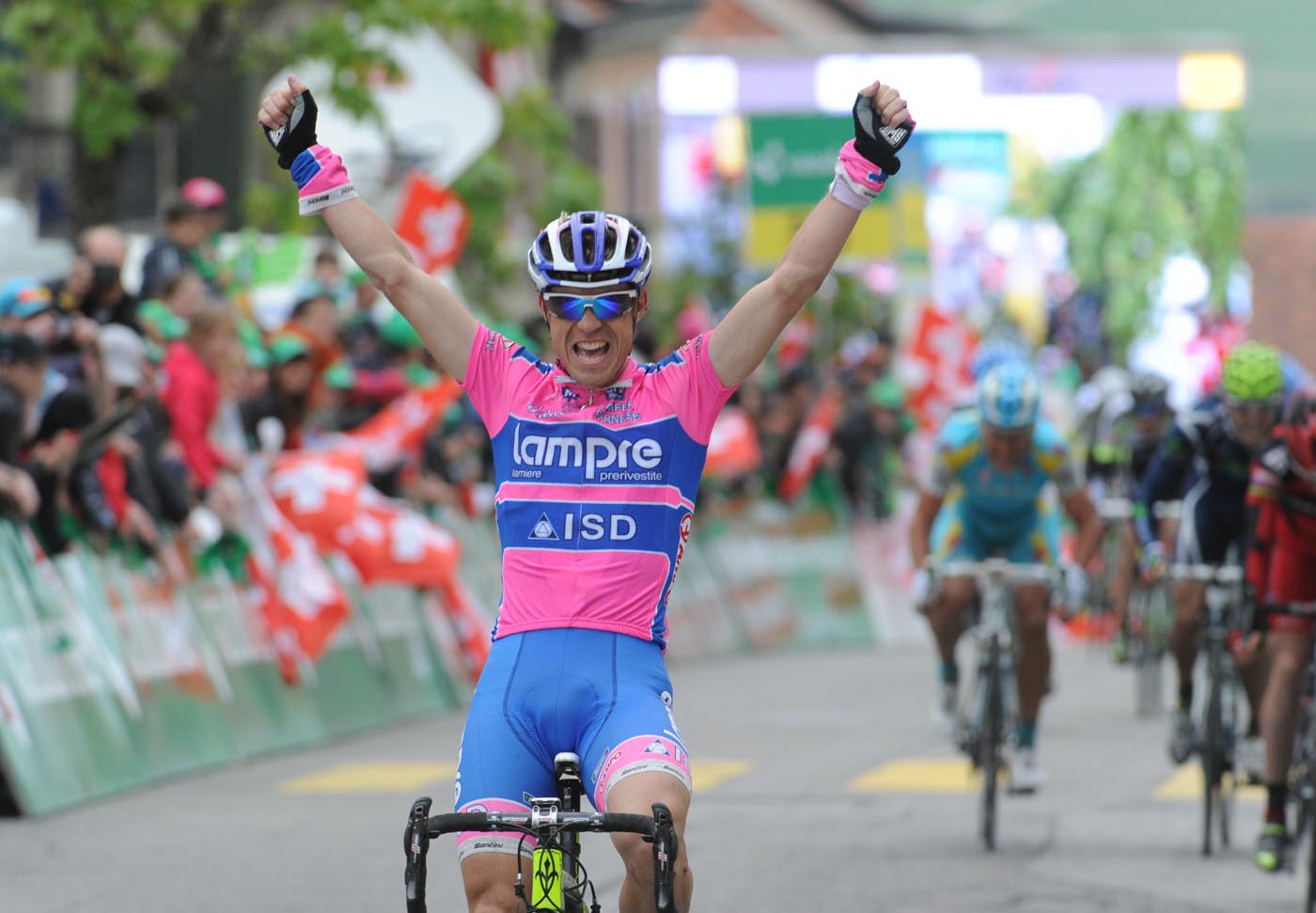 Damiano Cunego wins, Tour de Romandie 2011, stage two Damiano Cunego wins, Tour de Romandie 2011, stage two