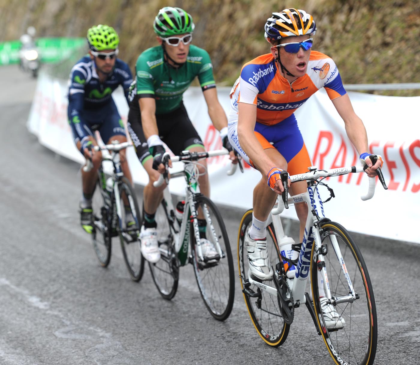 Stef Clement in escape, Tour de Romandie 2011, stage five