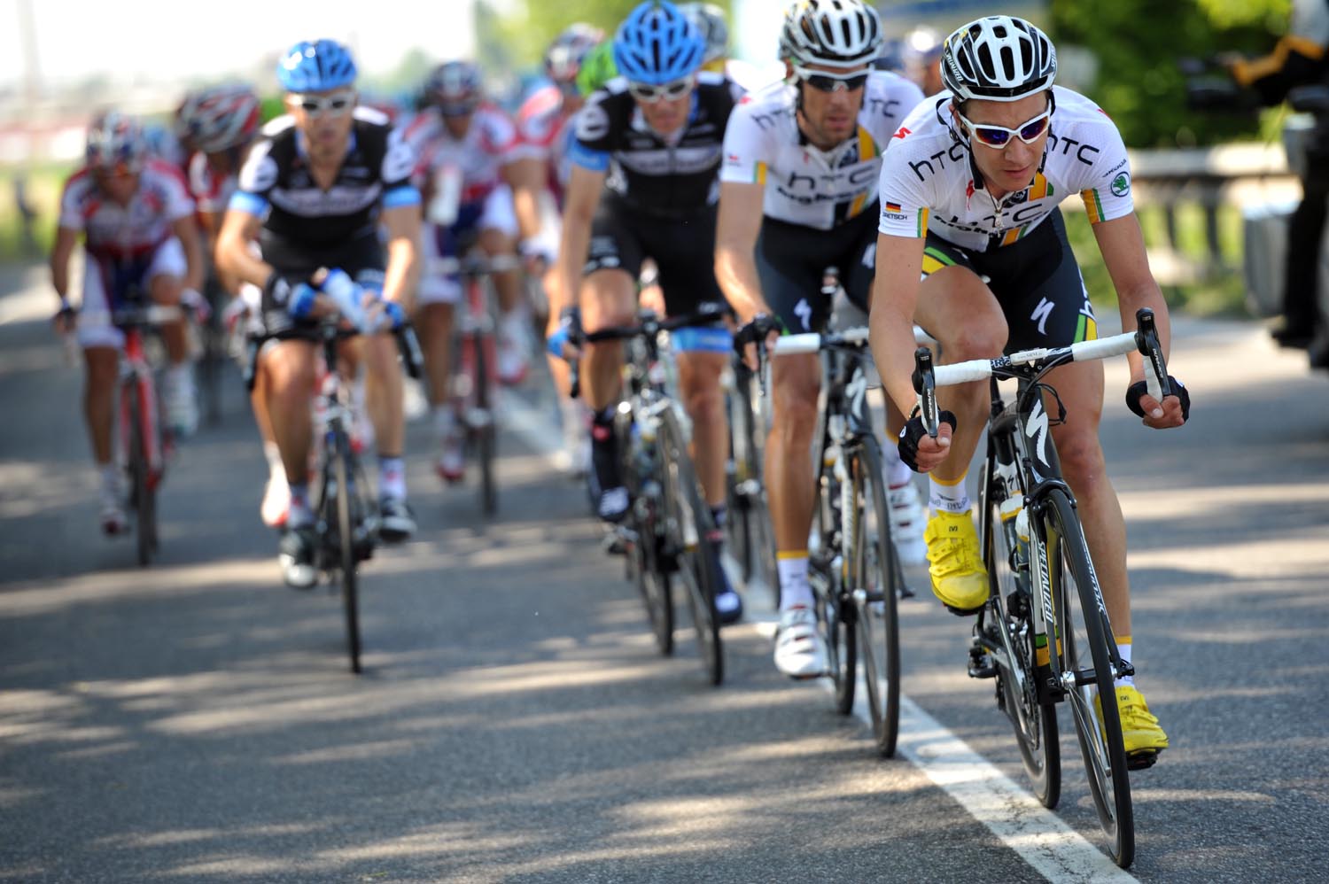 HTC-Highroad chase, Giro d'Italia 2011, stage two