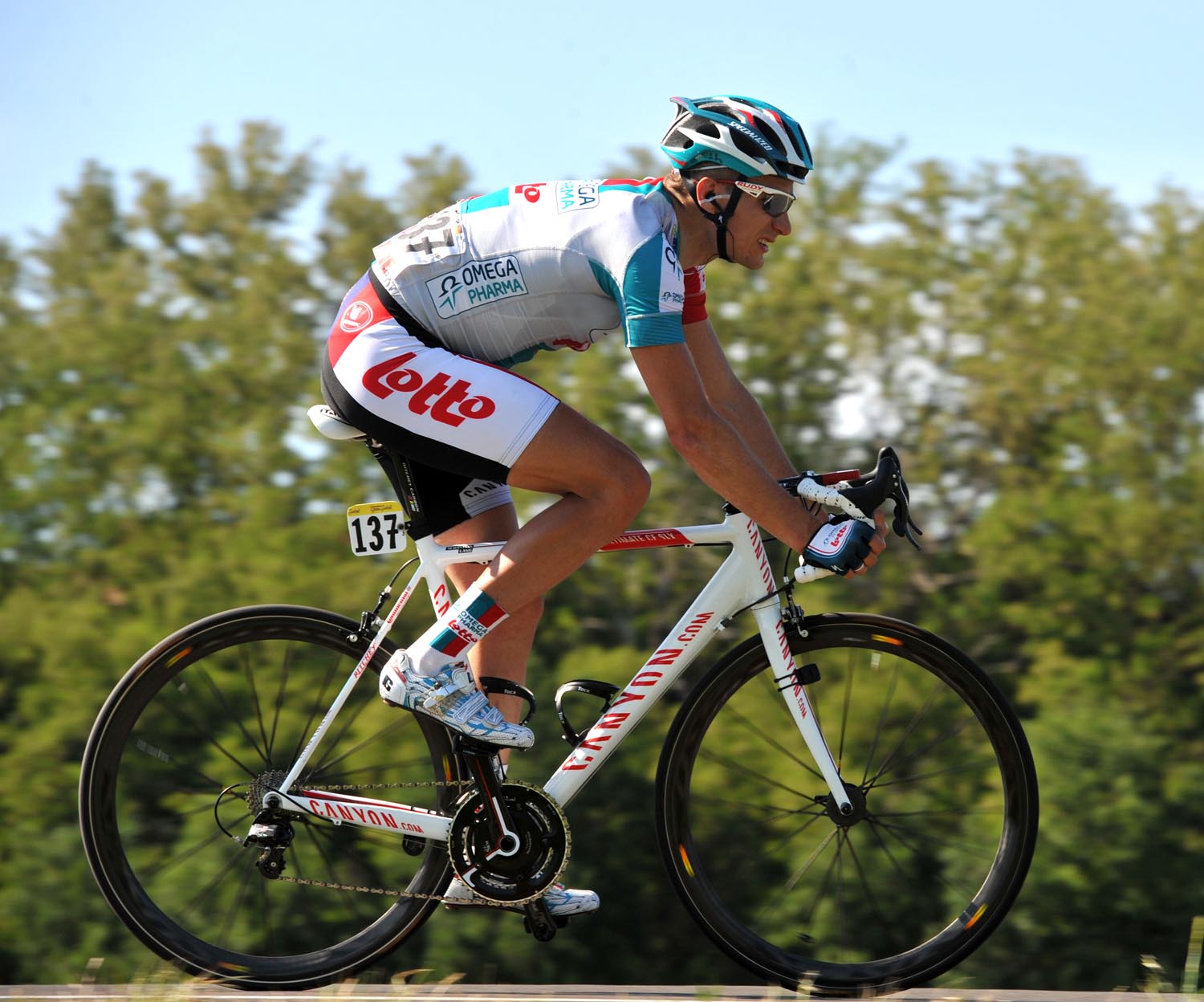 Sebastian Lang solo, Giro d'Italia 2011, stage two
