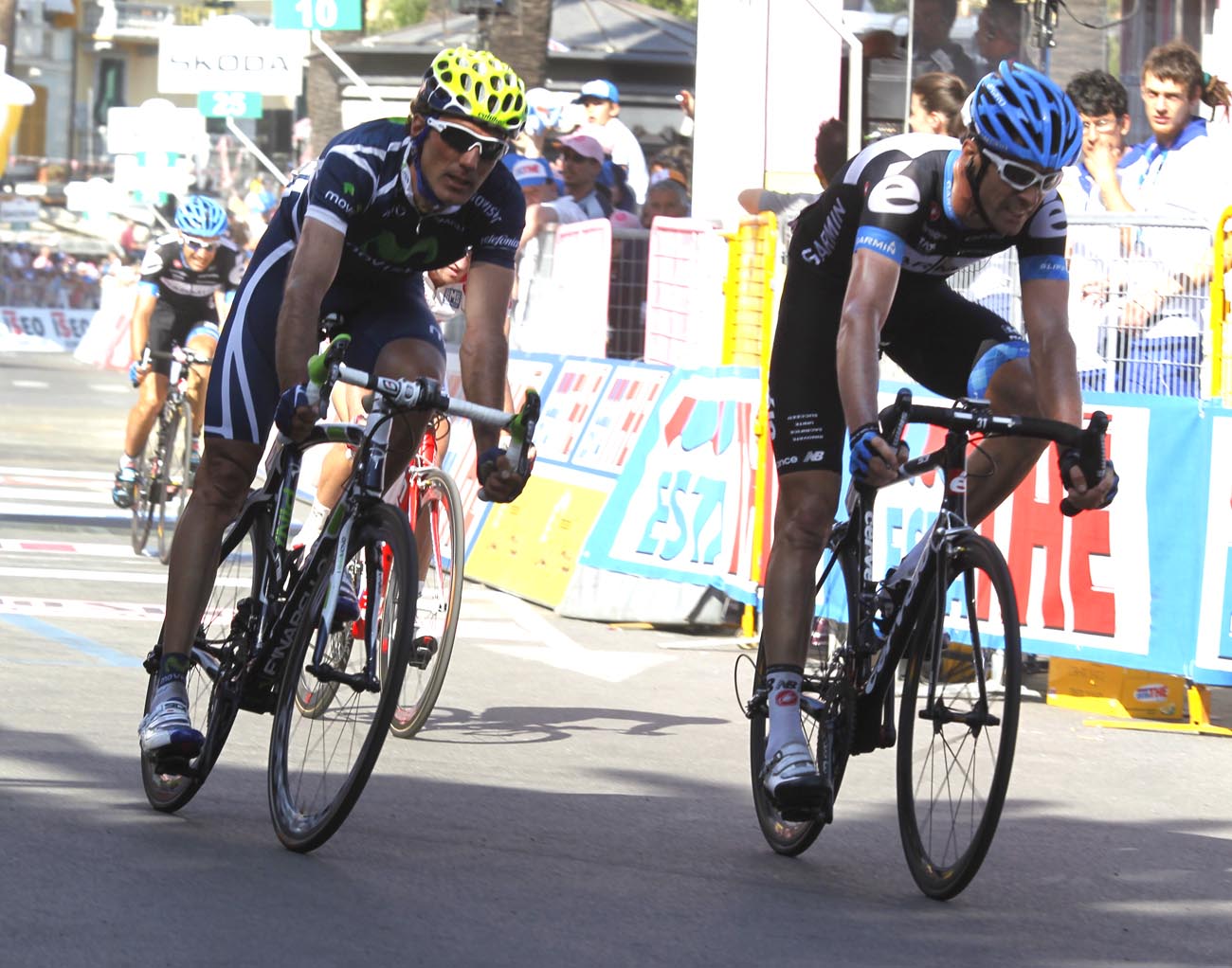 David Millar finishes second, Giro d'Italia 2011, stage three David Millar finishes second, Giro d'Italia 2011, stage three