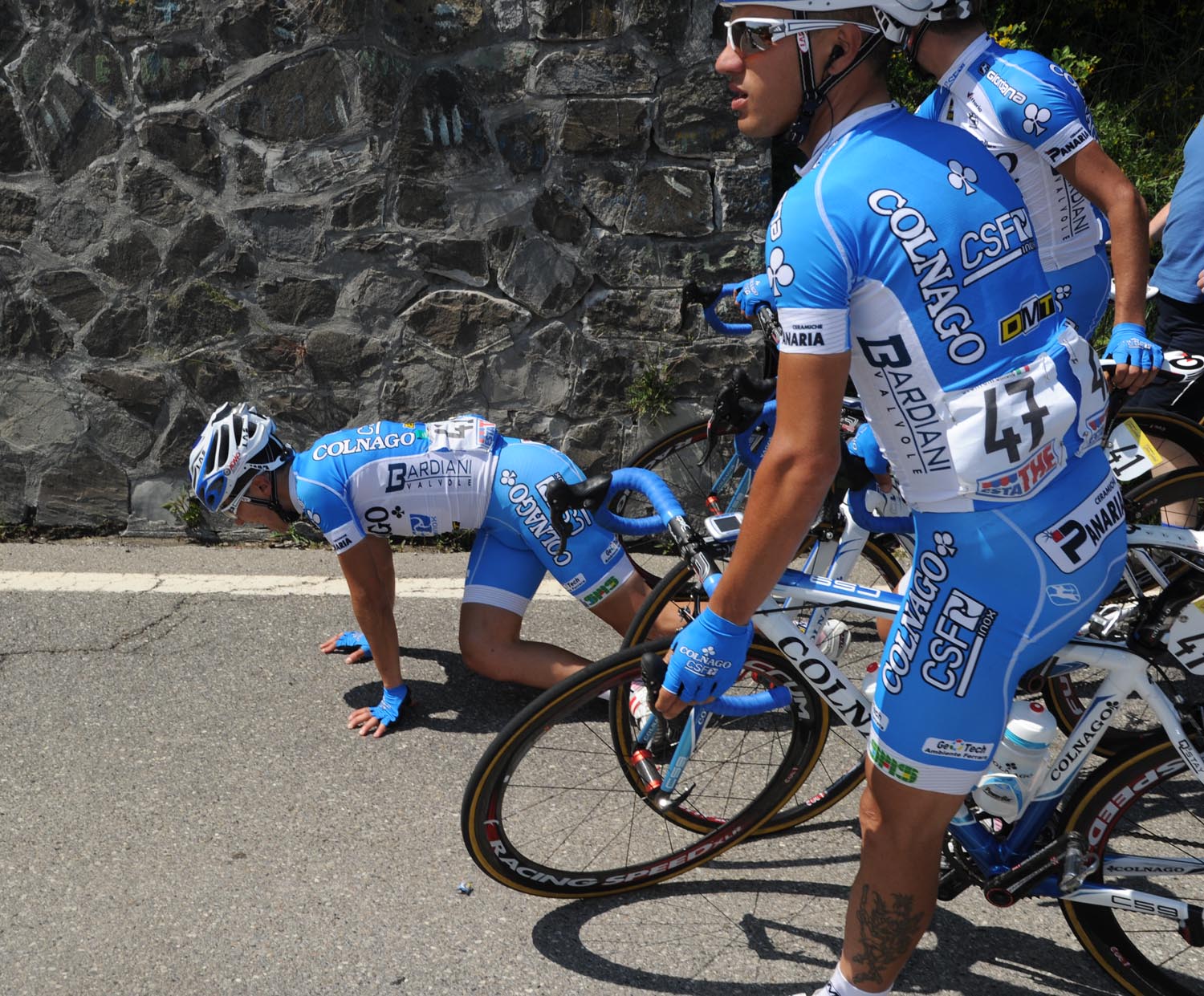 Domenico Pozzovivo, Giro d'Italia 2011, stage three