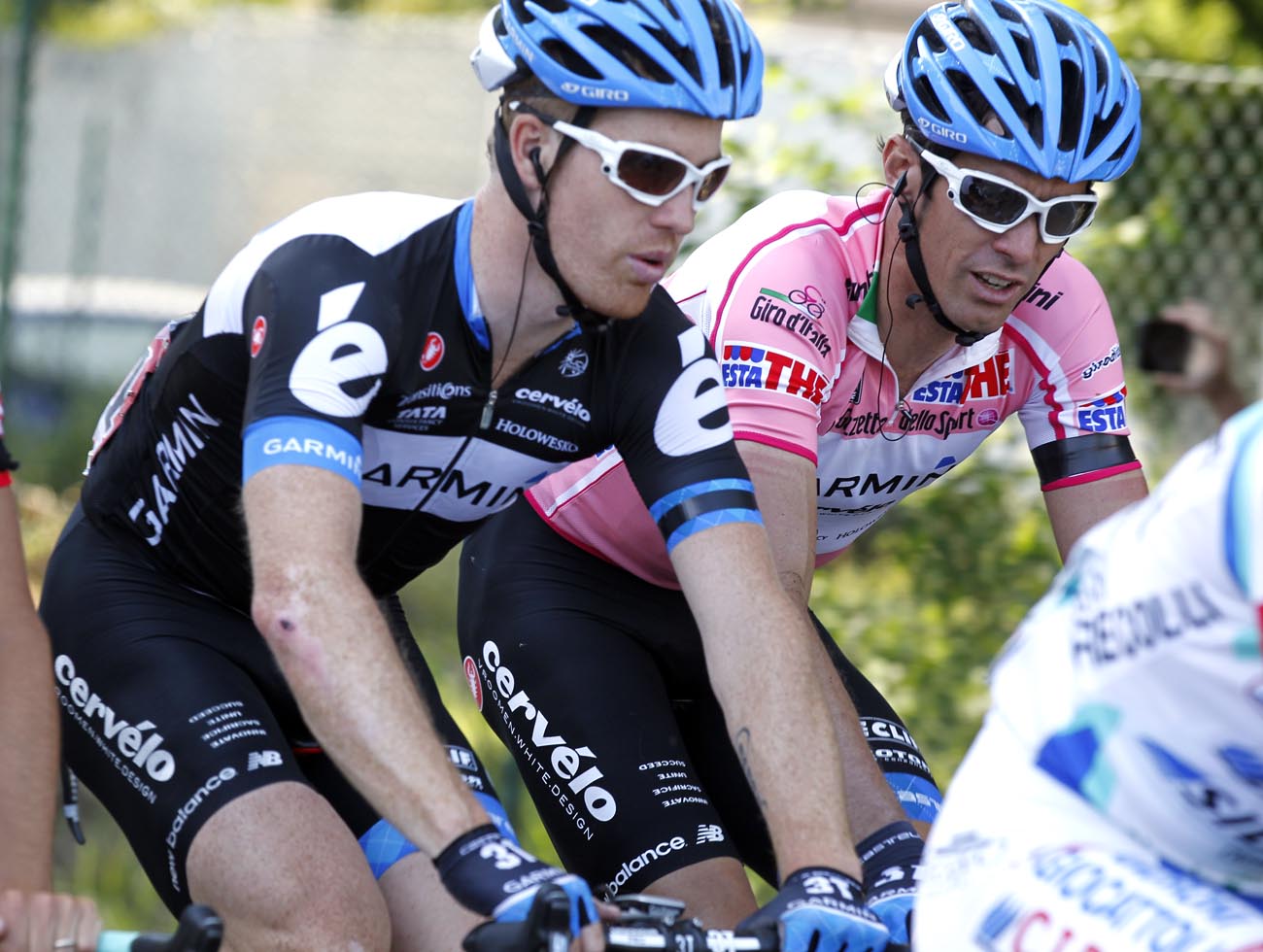Tyler Farrar and David Millar, Giro d'Italia 2011, stage four
