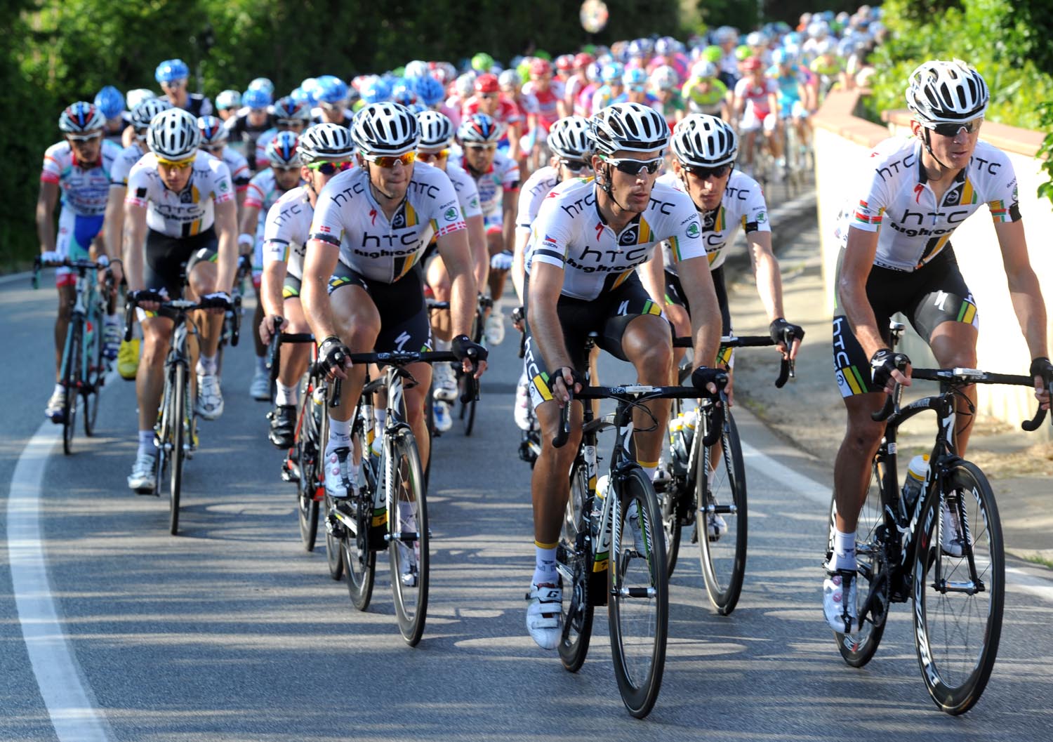 HTC-Highroad ride, Giro d'Italia 2011, stage four