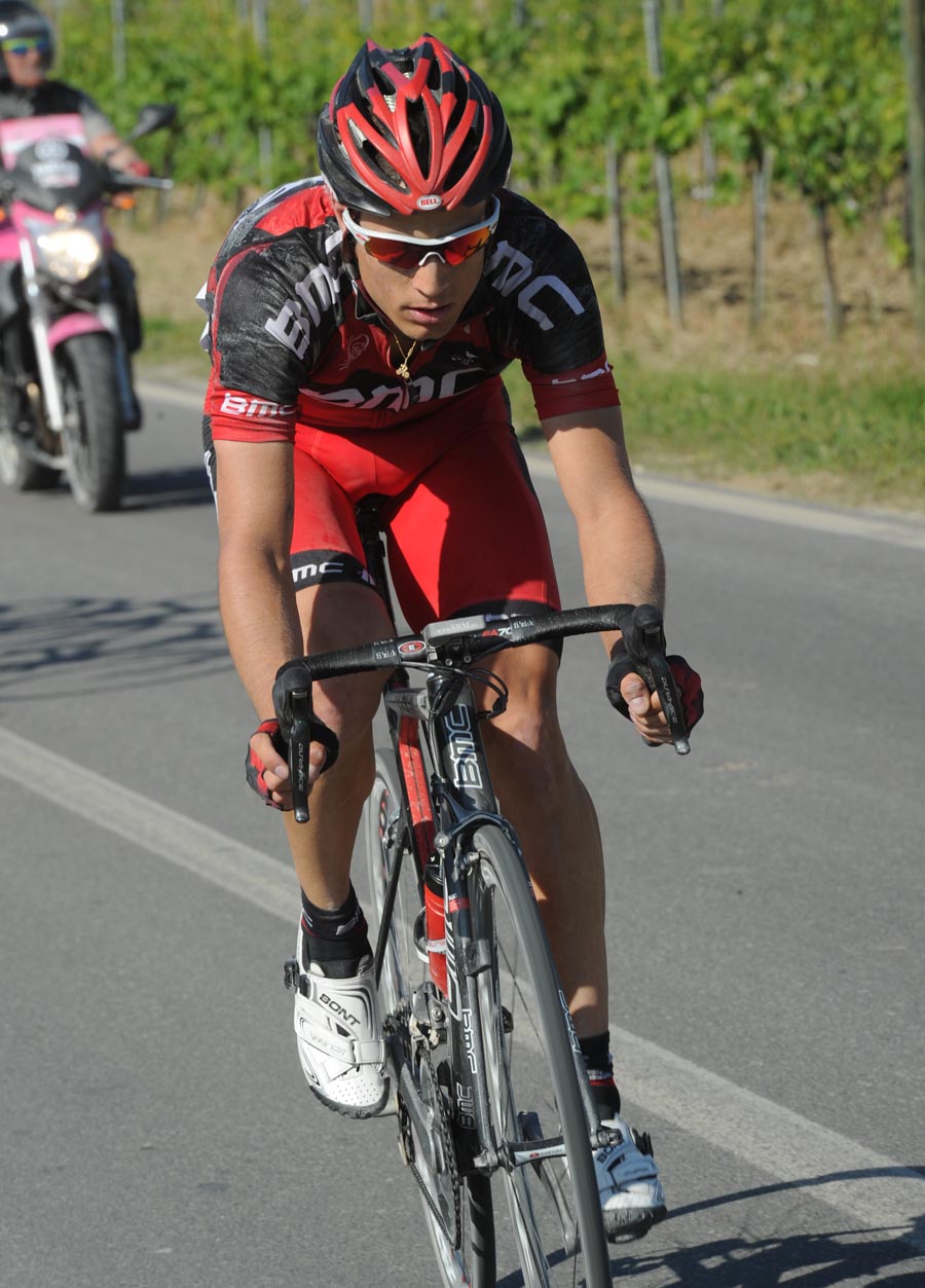 Martin Kohler on long solo break, Giro d'Italia 2011, stage five