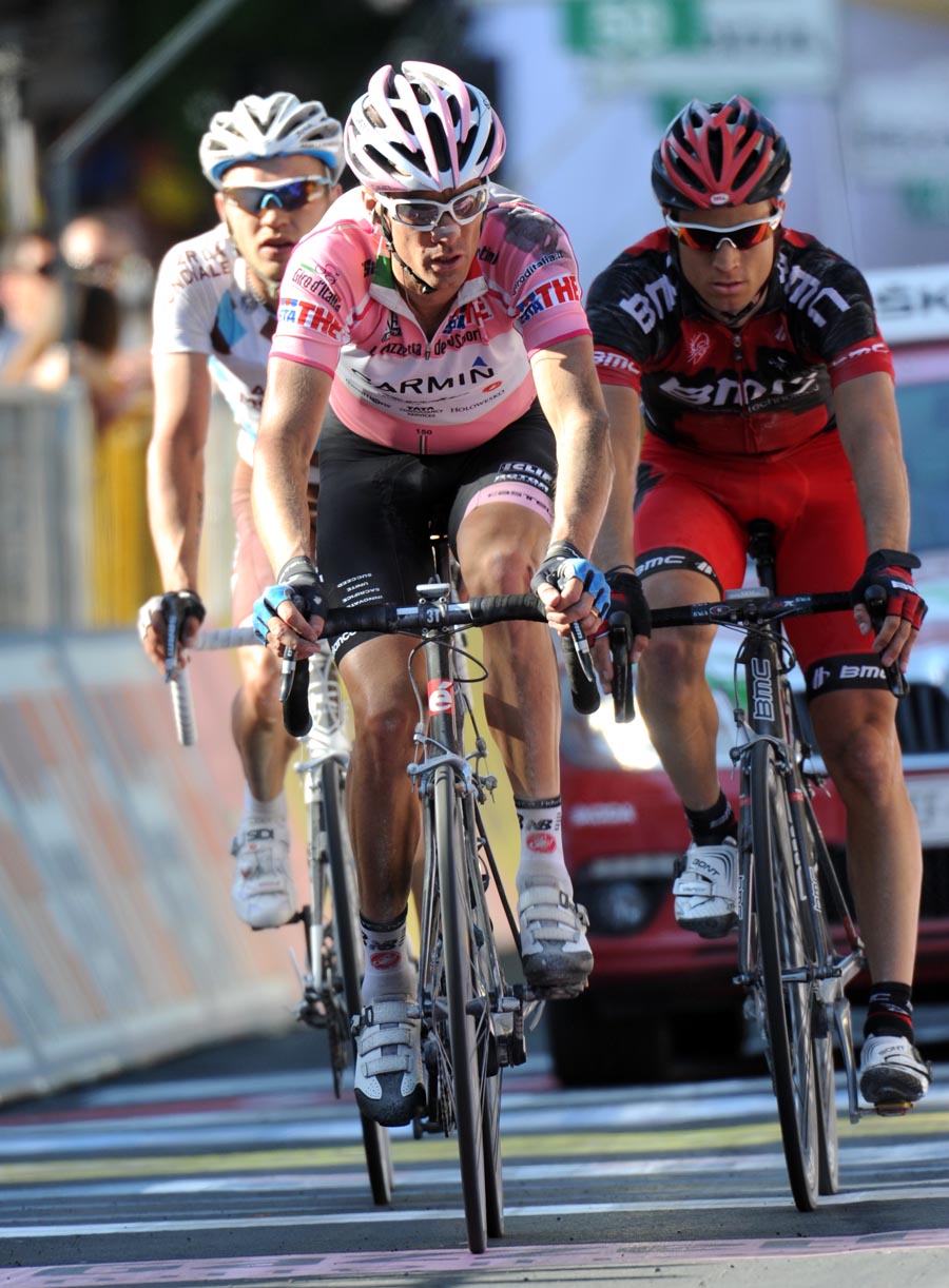 David Millar at the finish, Giro d'Italia 2011, stage five