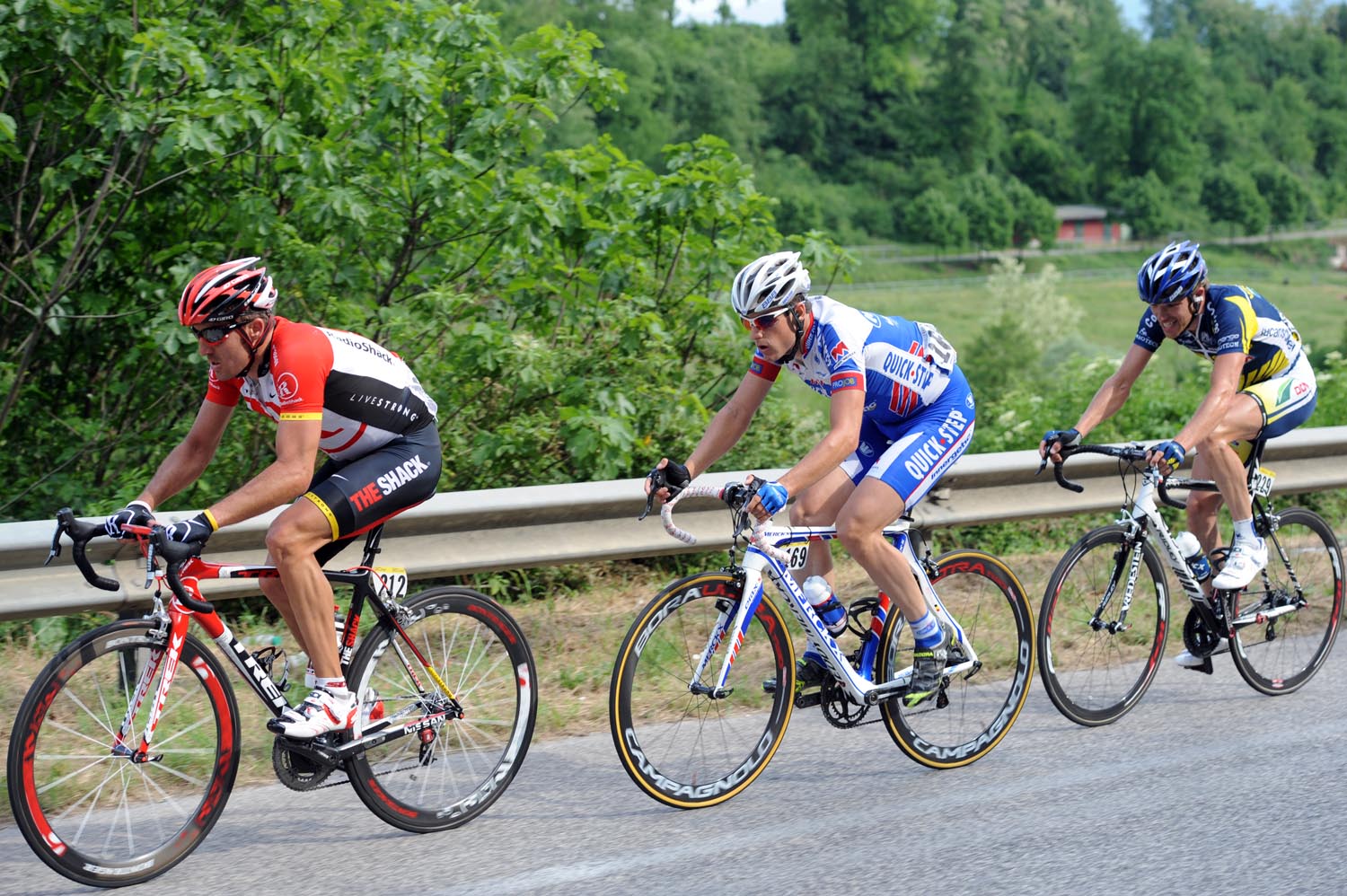 Yaroslav Popovych in escape group, Giro d'Italia 2011, stage six