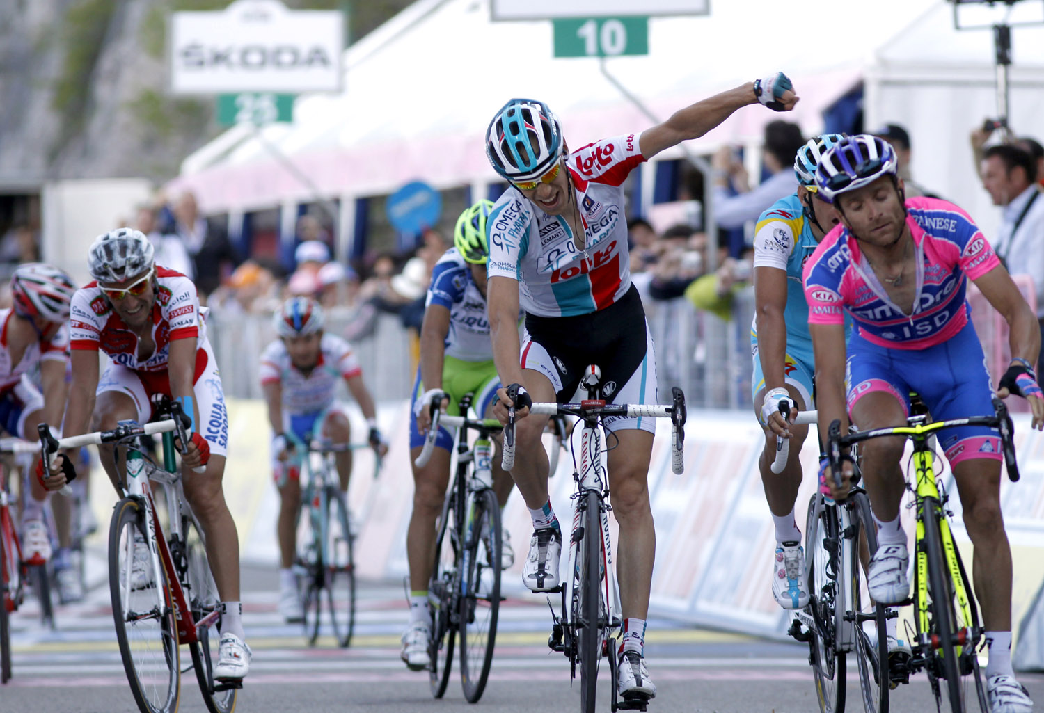 Bart De Clercq wins, Giro d'Italia 2011, stage seven