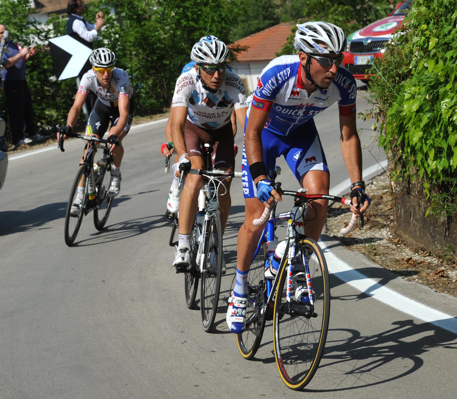 Jerome Pineau heads breakaway, Giro d'Italia 2011, stage seven