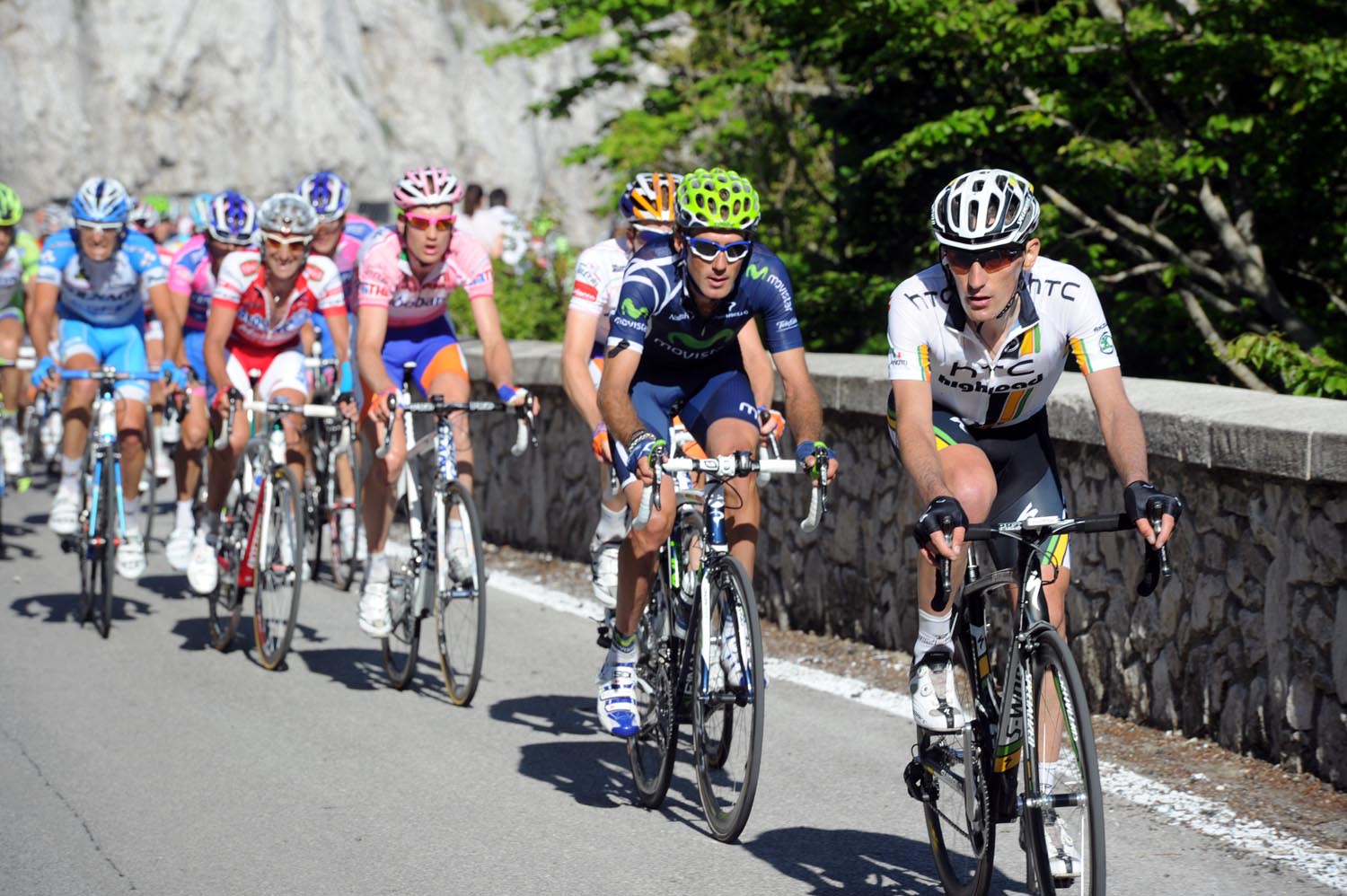 Marco Pinotti attack, Giro d'Italia 2011, stage seven