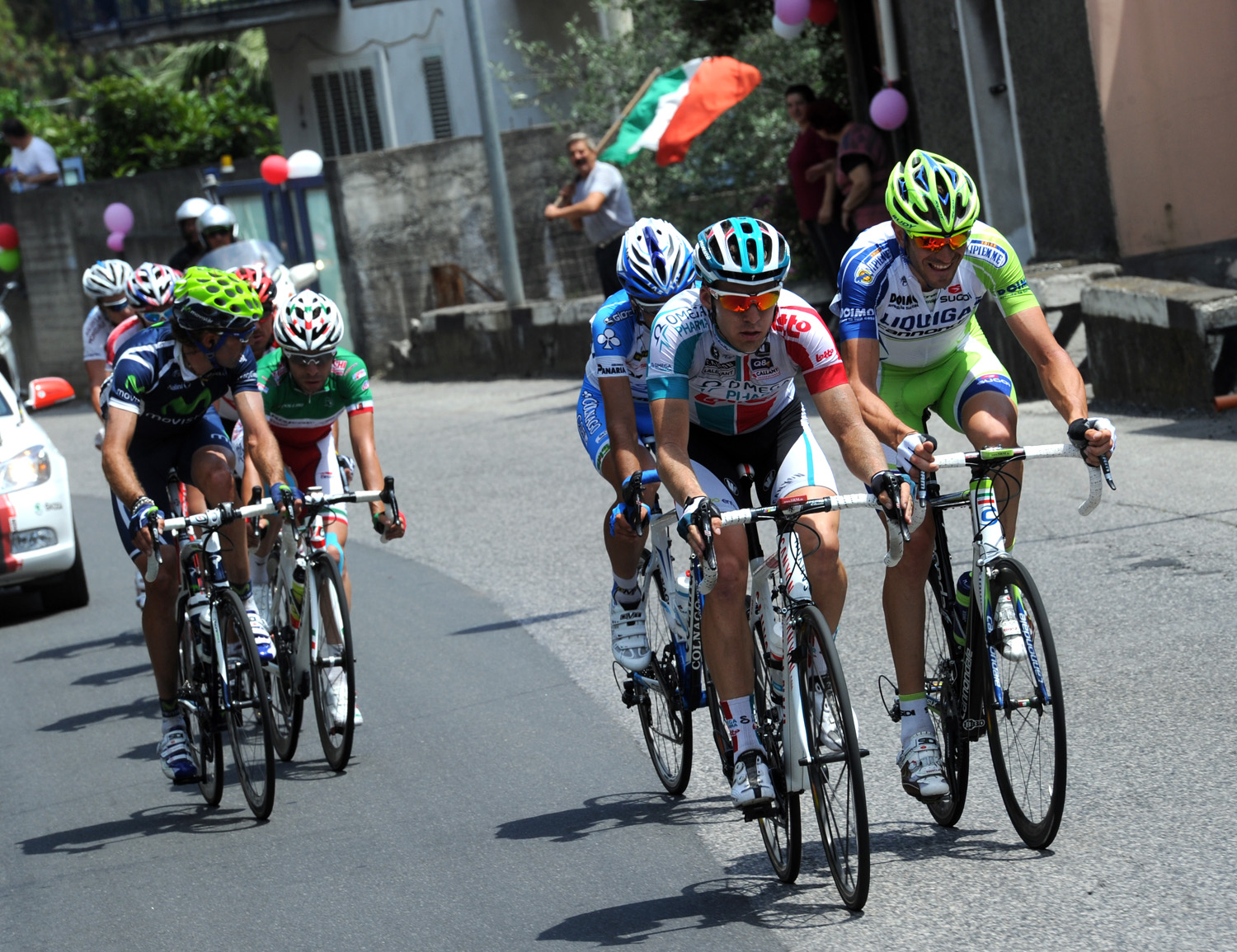 Jan Bakelants on escape, Giro d'Italia 2011, stage nine